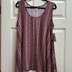 LuLaRoe Perfect Tank Top Aztec Abstract LLR NWT L
